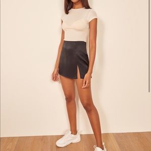 Reformation silk skirt